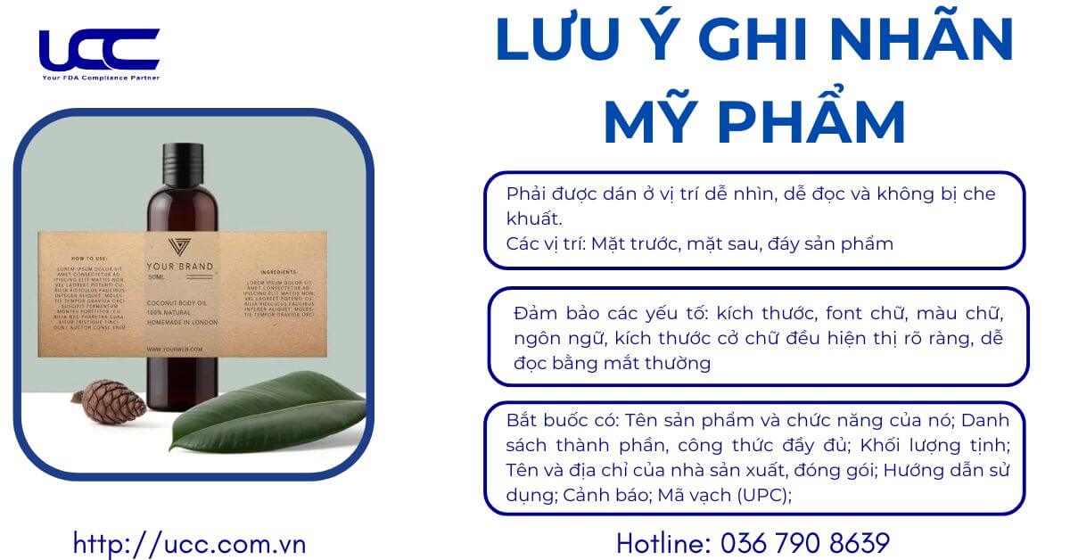 Lưu ý khi ghi nhãn mỹ phẩm