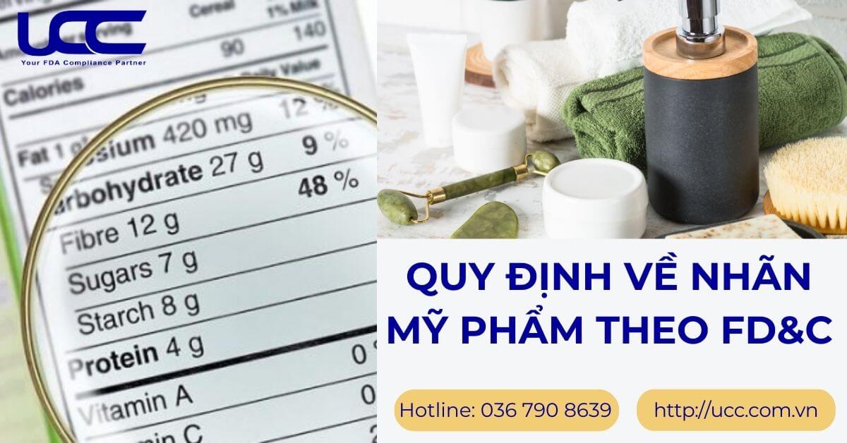 Quy định về nhãn mỹ phẩm theo FD&C