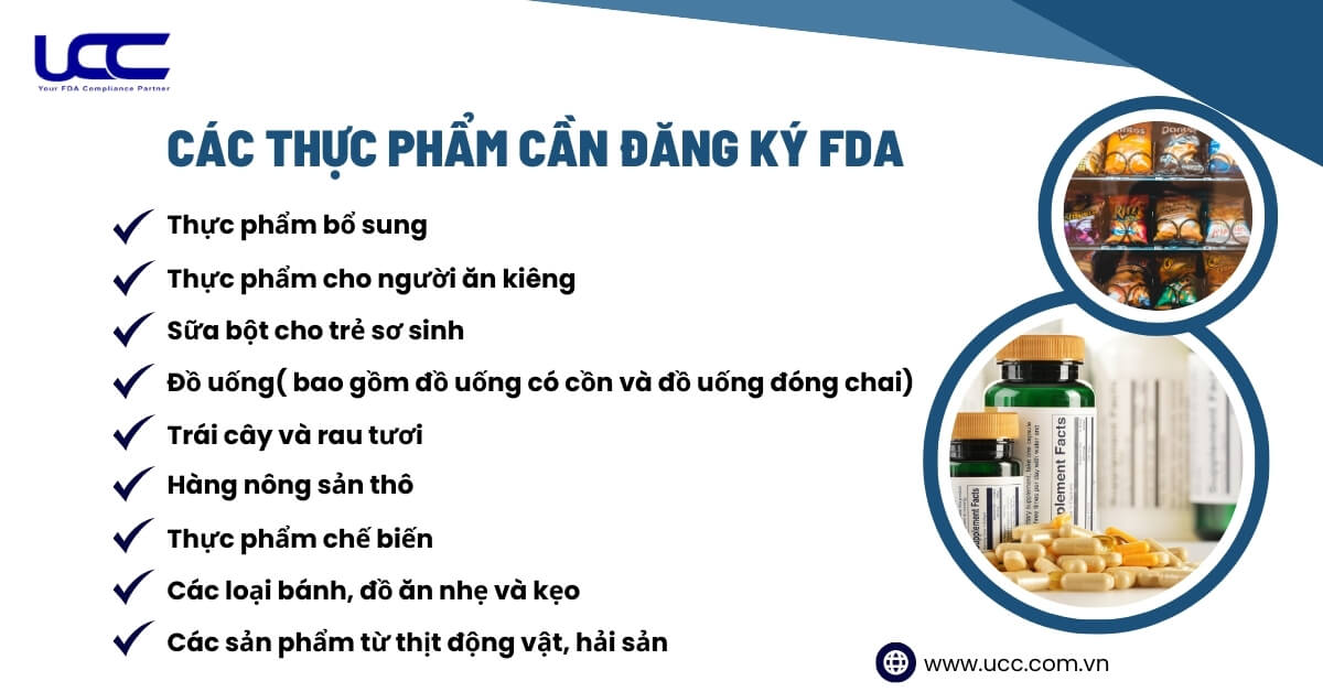 Các cơ sở sản xuất, kinh doanh thực phẩm cần đăng ký FDA