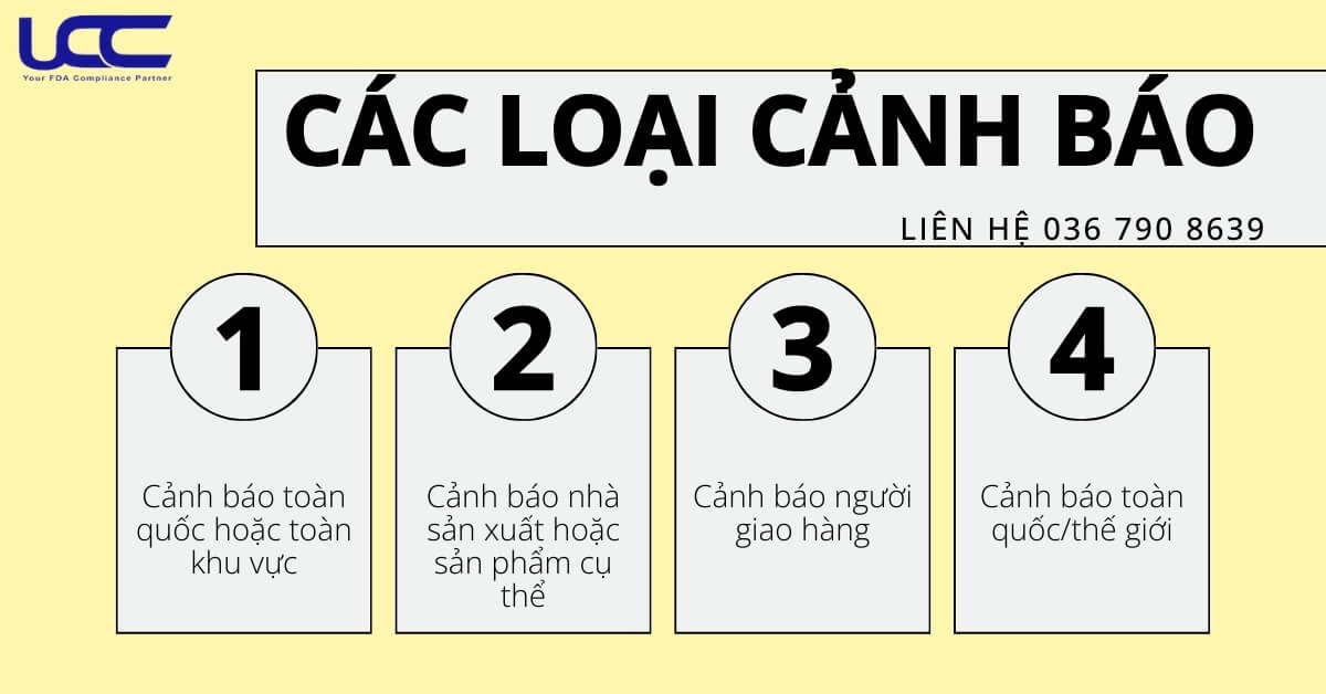 Các loại cảnh báo nhập khẩu phổ biến