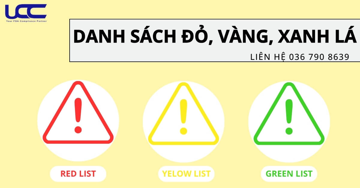 Danh sách đỏ, vàng, xanh là là gì?