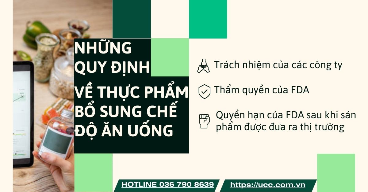 Những quy định về thực phẩm bổ sung chế độ ăn uống