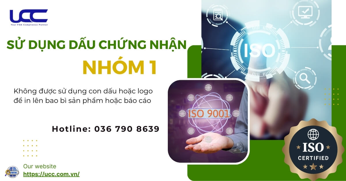 Không được sử dụng con dấu nhóm 1 trên bao bì