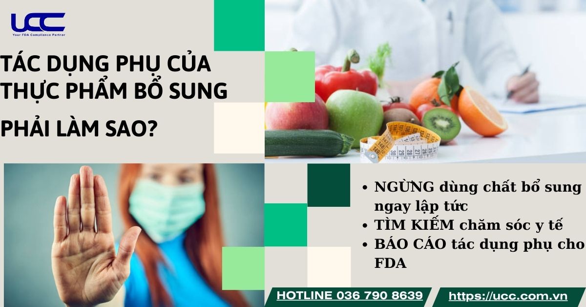 Những việc nên làm khi sử dụng thực phẩm bổ sung có tác dụng phụ