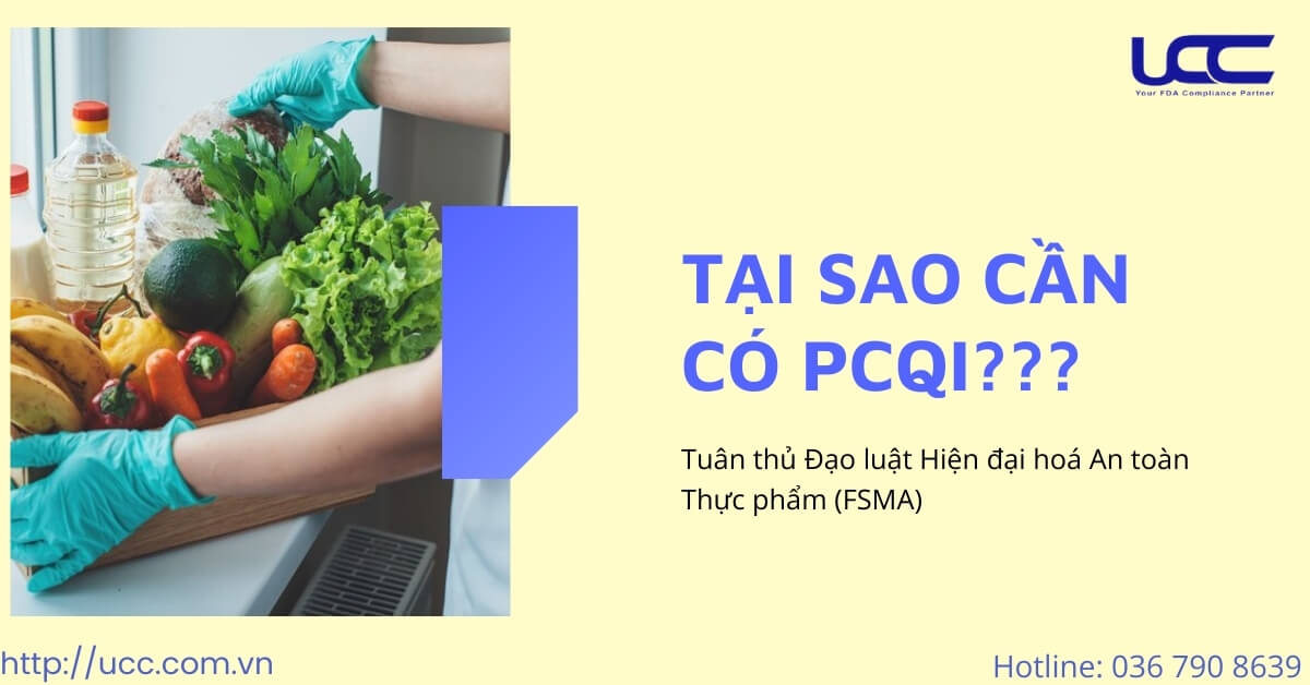 PCQI cetification- vai trò kiểm soát an toàn thực phẩm của PCQI