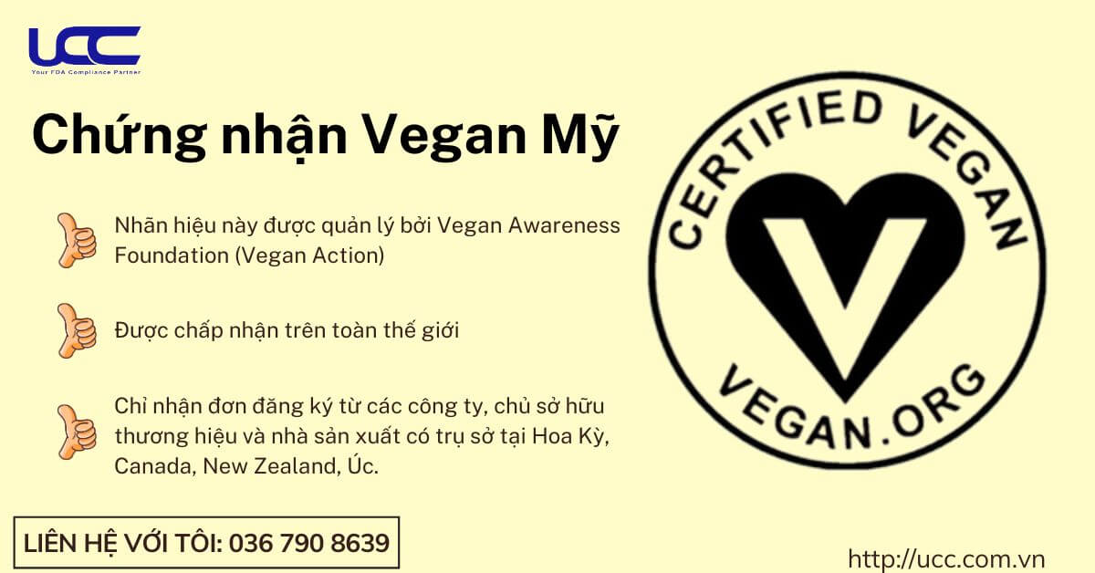 Chứng nhận Vegan Mỹ