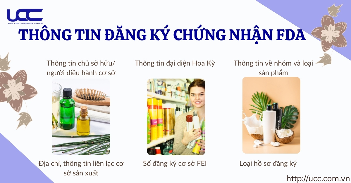 Thông tin đăng ký chứng nhận FDA cho sản phẩm chăm sóc tóc