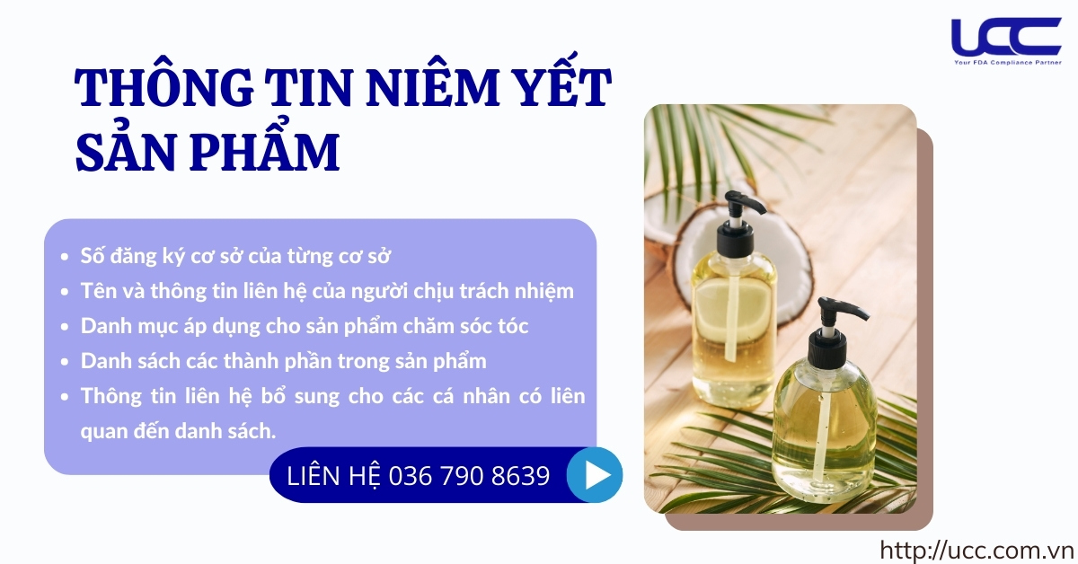 Thông tin niêm yết danh sách sản phẩm