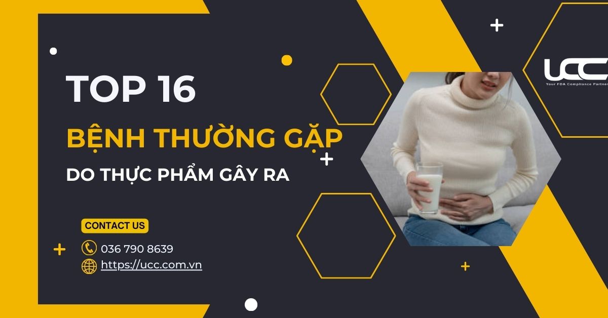 Top 16 bệnh thường gặp do Thực phẩm gây ra