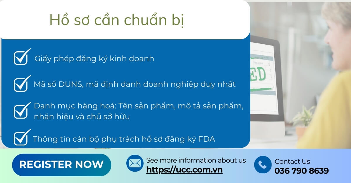 Các hồ sơ cần chuẩn bị để đăng ký FDA