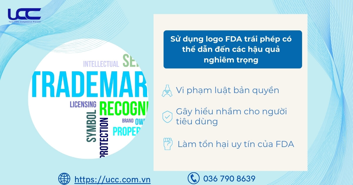 Vi phạm quy định sử dụng Logo FDA có thể dẫn đến hậu quả nghiêm trọng