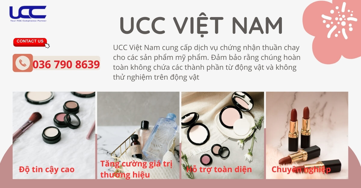 Chứng nhận thuần chay tại UCC Việt Nam