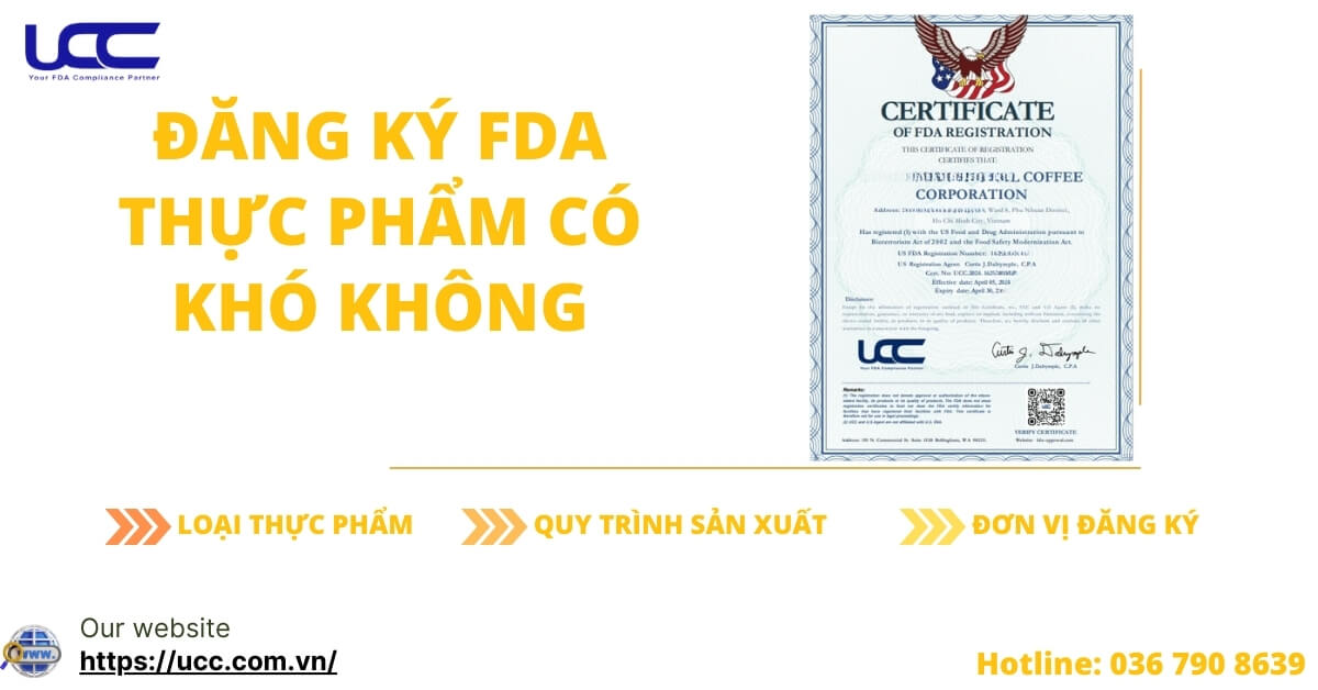 Thời gian đăng ký FDA phụ thuộc vào nhiều yếu tố