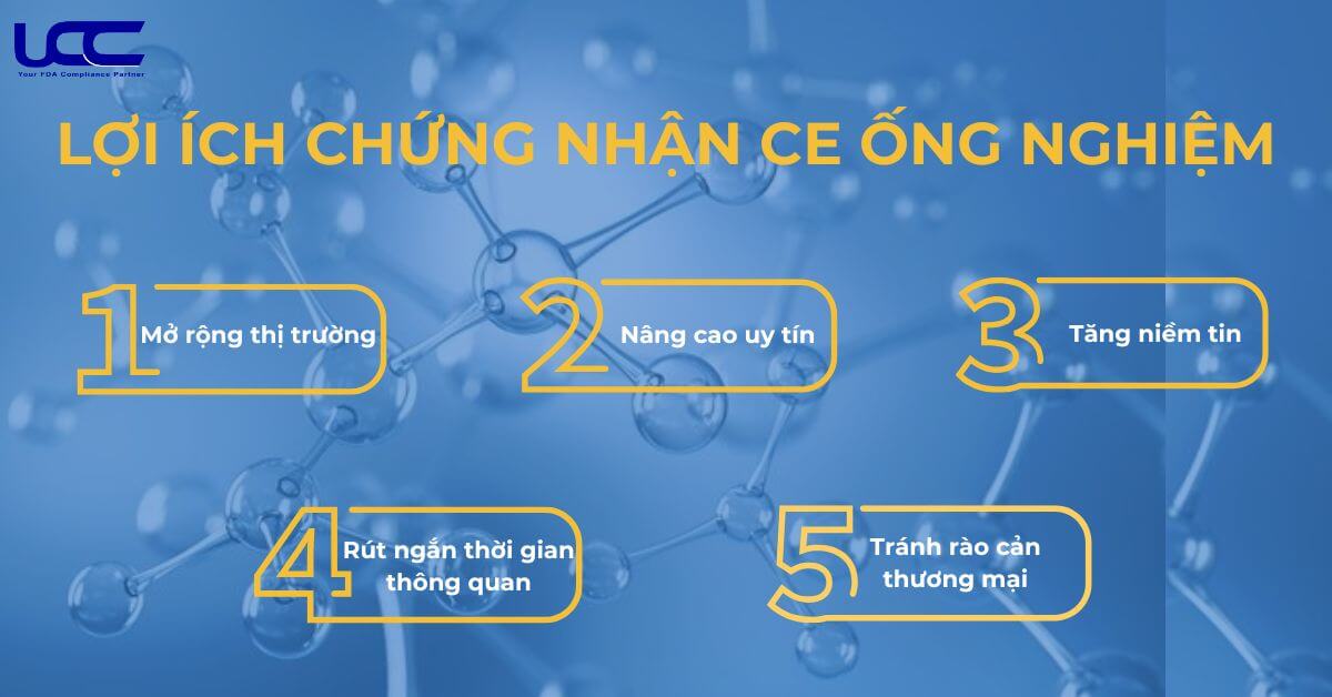 Lợi ích chứng nhận CE ống nghiệm