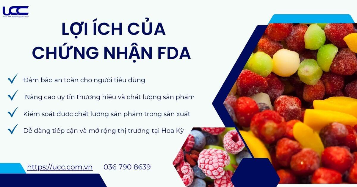 Chứng Nhận FDA Cho Trái Cây Đông Lạnh- Quy Trình 05 Bước Loi-ich-cua-chung-nhan-fda