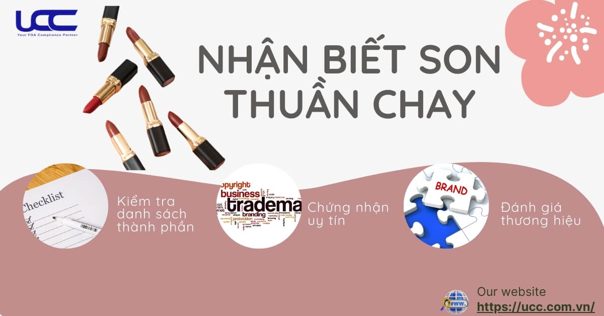 Cách nhận biết son thuần chay