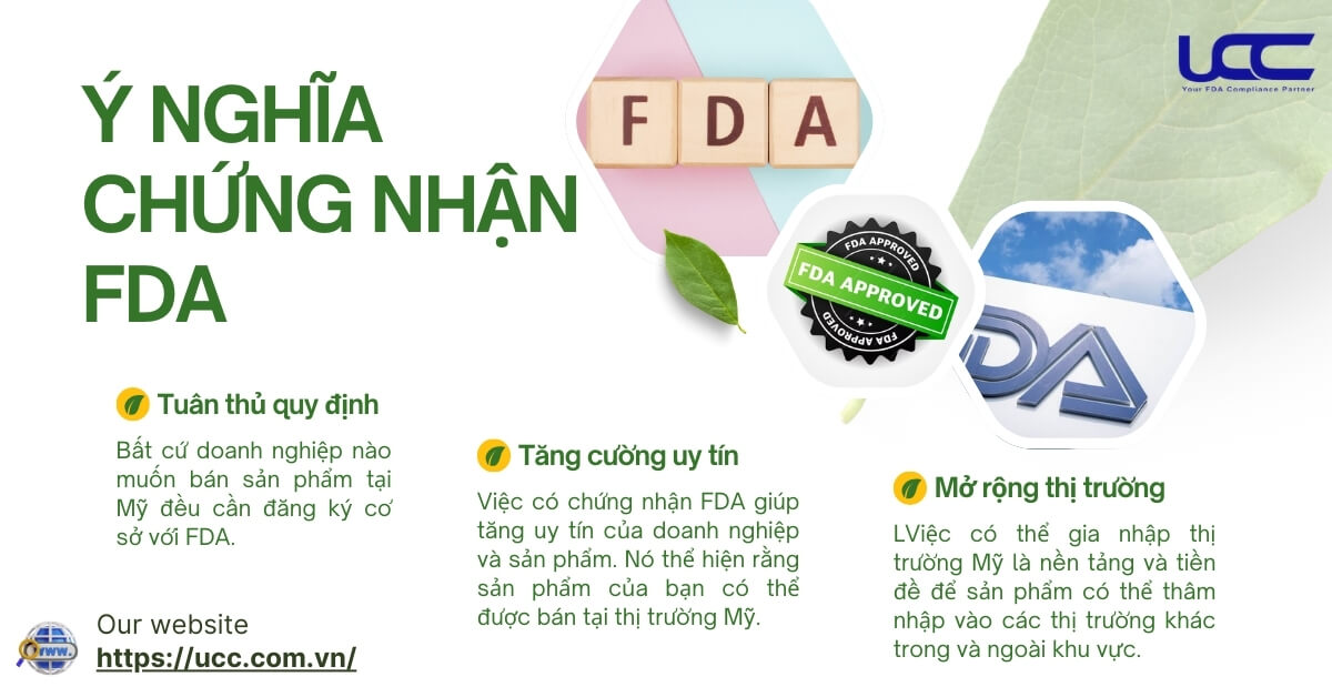 Ý nghĩa quan trọng của việc đăng ký FDA đối với doanh nghiệp