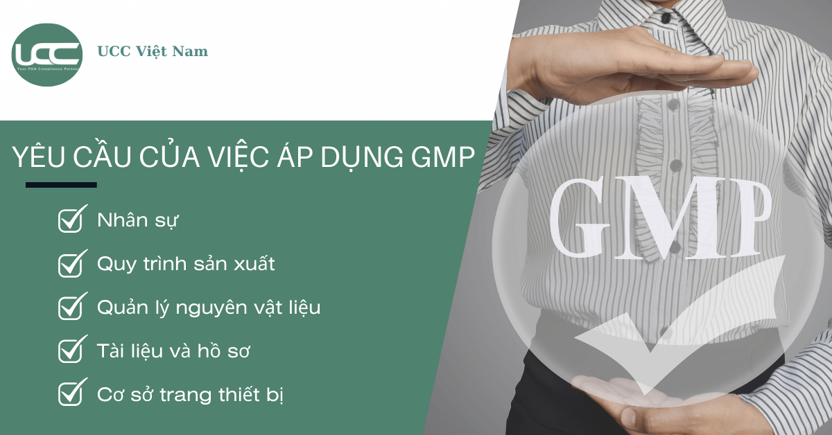 Yêu cầu trong việc áp dụng GMP