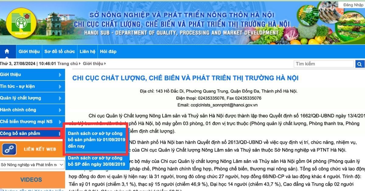 Chọn mốc thời gian từ 1/9/2019 đến nay