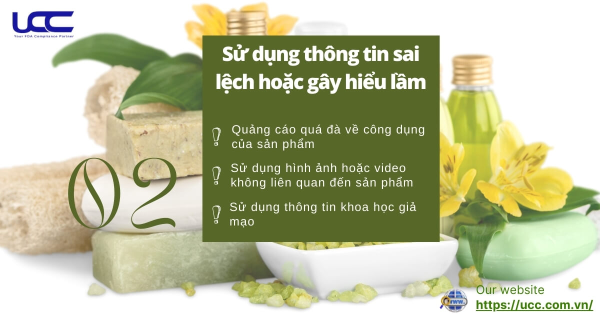 Sử dụng thông tin gây hiểu lầm cho người sử dụng