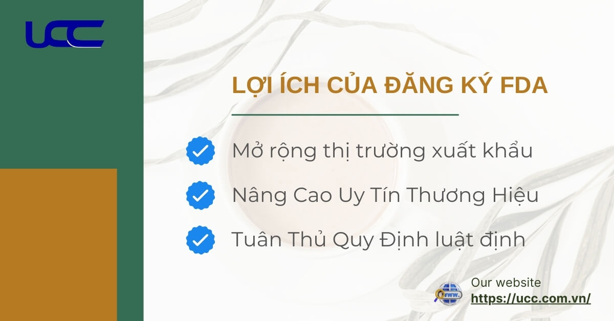 Lợi ích của việc đăng ký FDA