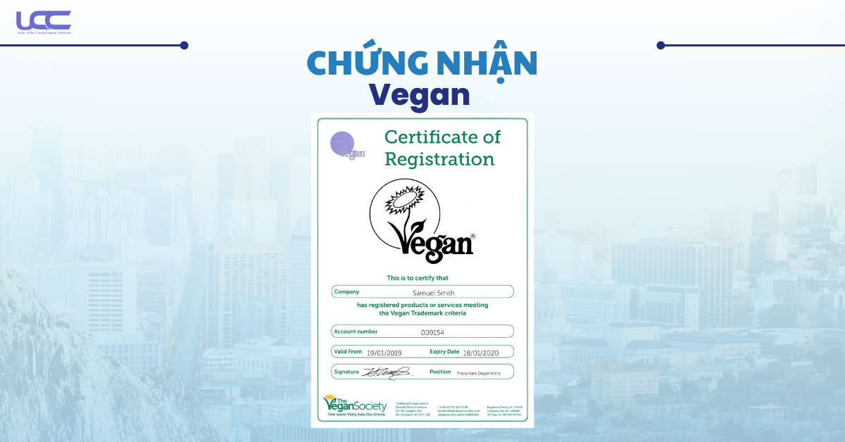 chứng nhận vegan