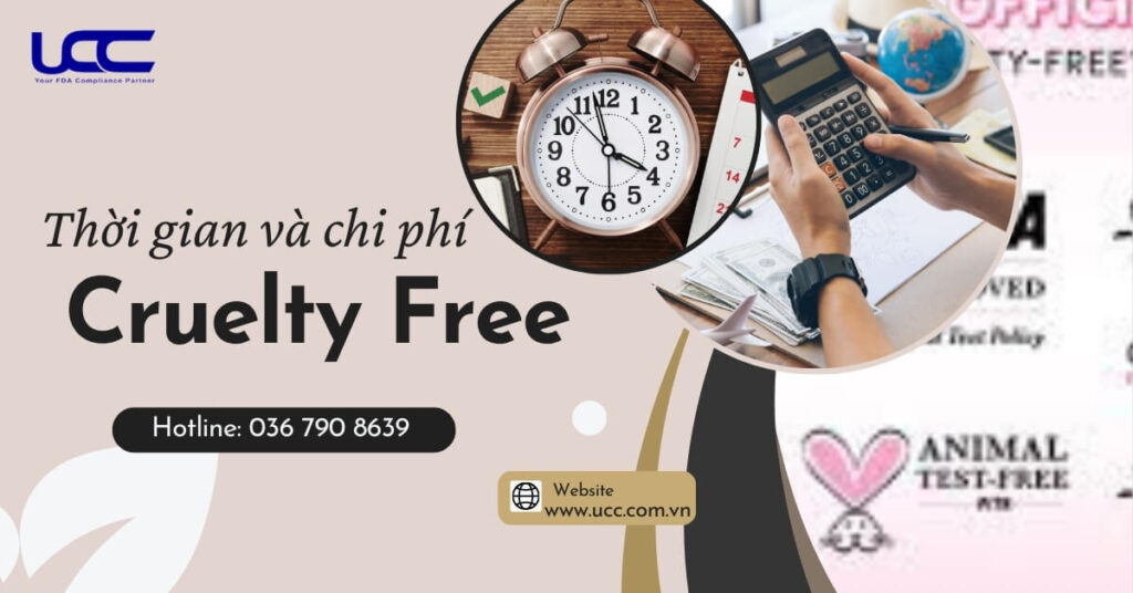 Thời gian và chi phí chứng nhận Cruelty Free