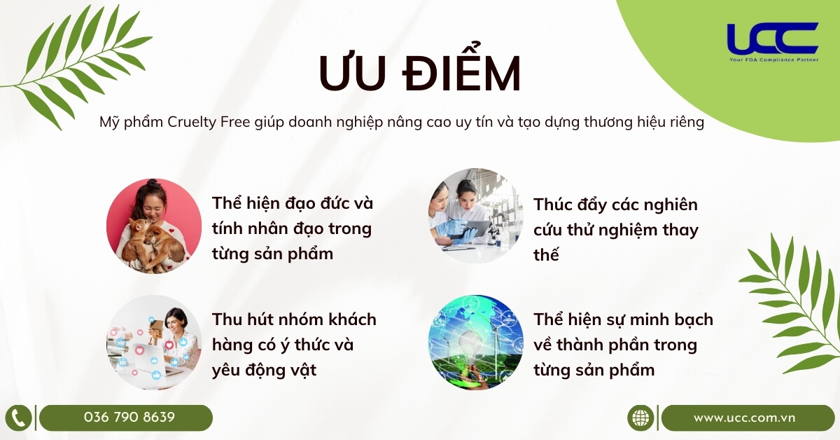 Mỹ phẩm không thử nghiệm trên động vật giúp tăng uy tín cho thương hiệu