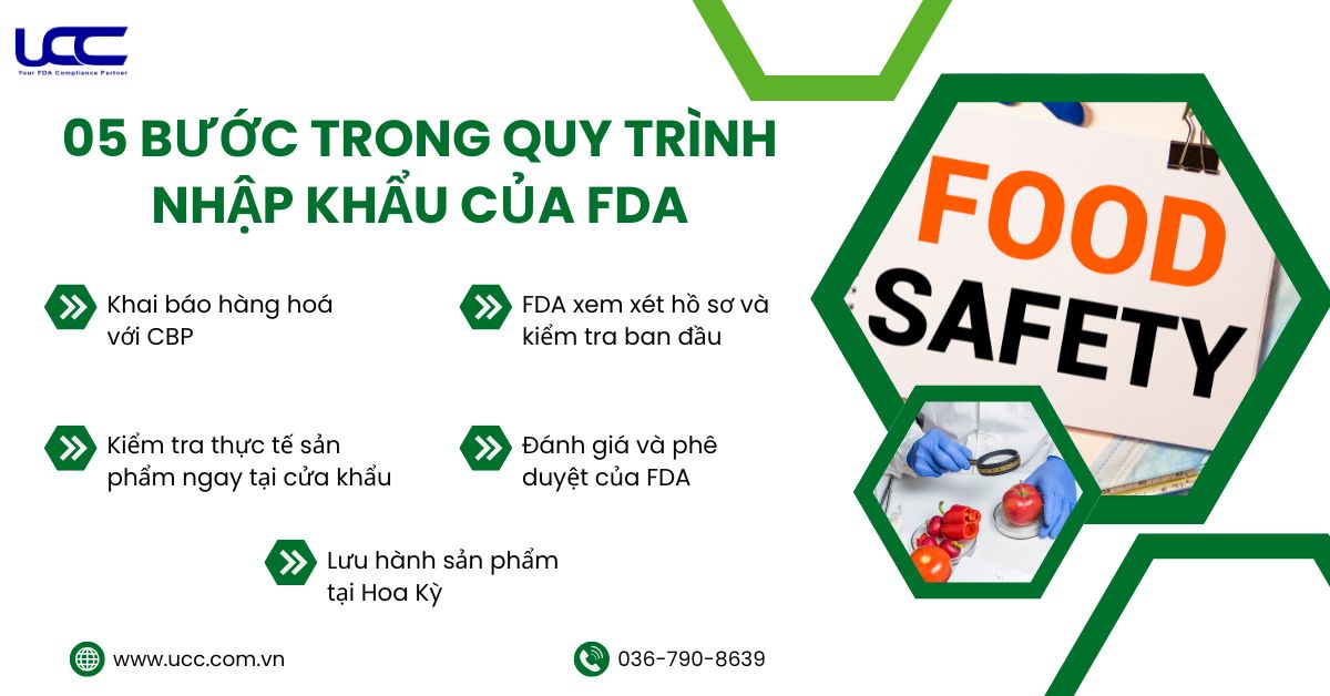 Chỉ với 05 bước đơn giản từ FDA, bạn đã hoàn tất quy trình nhập khẩu sản phẩm của mình