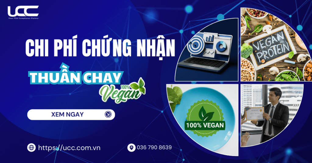 Chi phí chứng nhận thuần chay Vegan