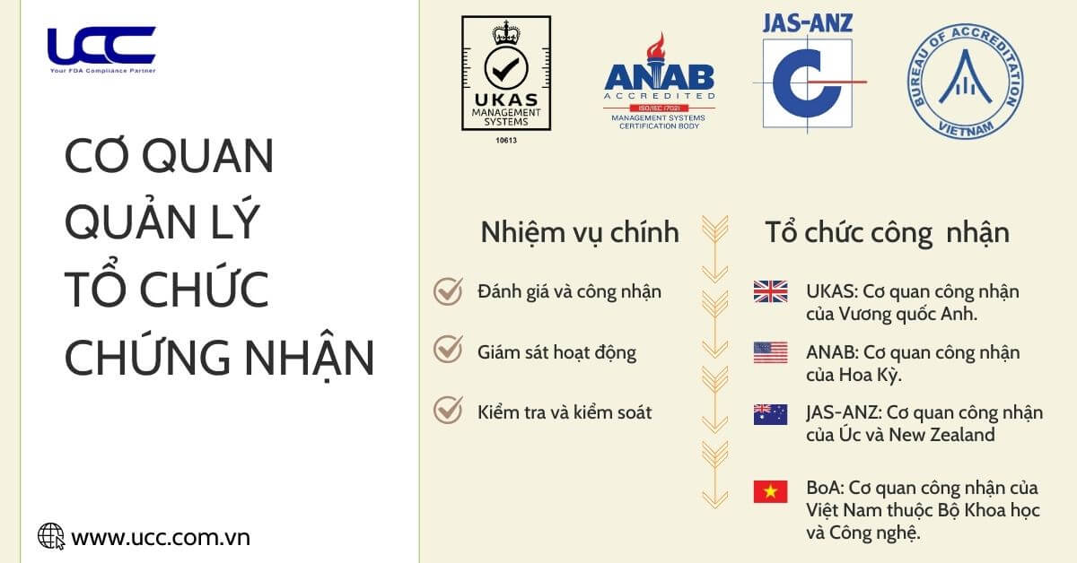 Những cơ quan nào quản lý các tổ chức chứng nhận ISO