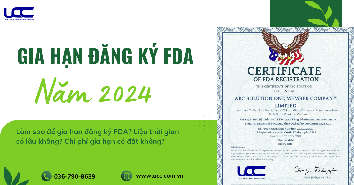 Hướng dẫn chi tiết về đăng ký gia hạn FDA năm 2024