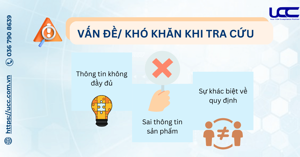 Khó khăn khi kiểm tra thông tin