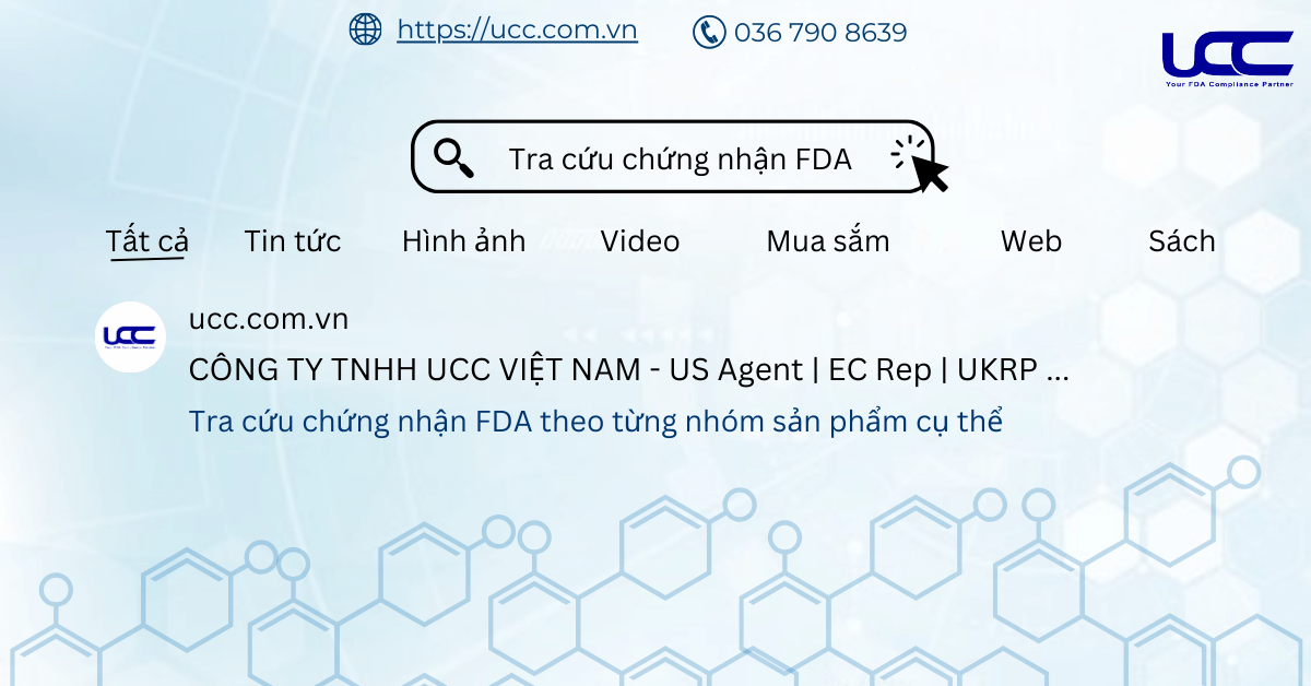 Tra cứu chứng nhận FDA