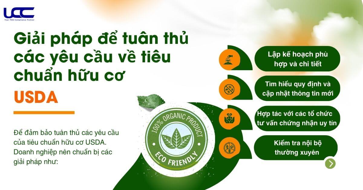 Giải pháp cho các doanh nghiệp muốn đạt tiêu chuẩn hữu cơ USDA