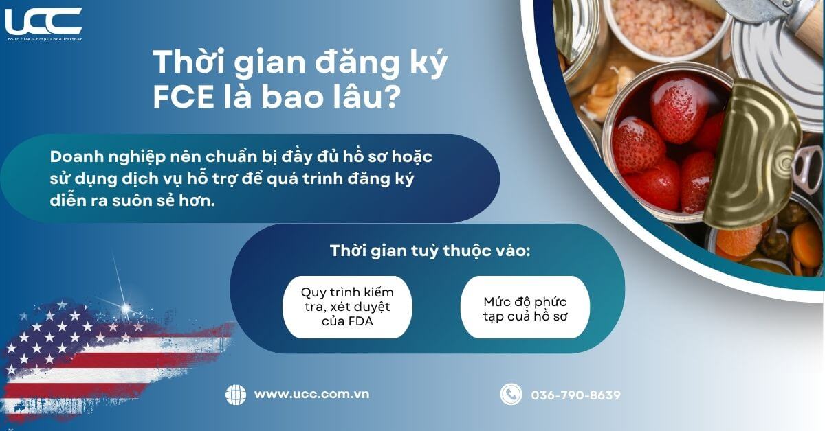 Thời gian đăng ký có thể từ vài tuần đến vài tháng