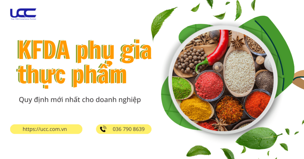 Đăng ký KFDA cho phụ gia thực phẩm