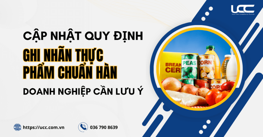 Ghi nhãn thực phẩm chuẩn Hàn