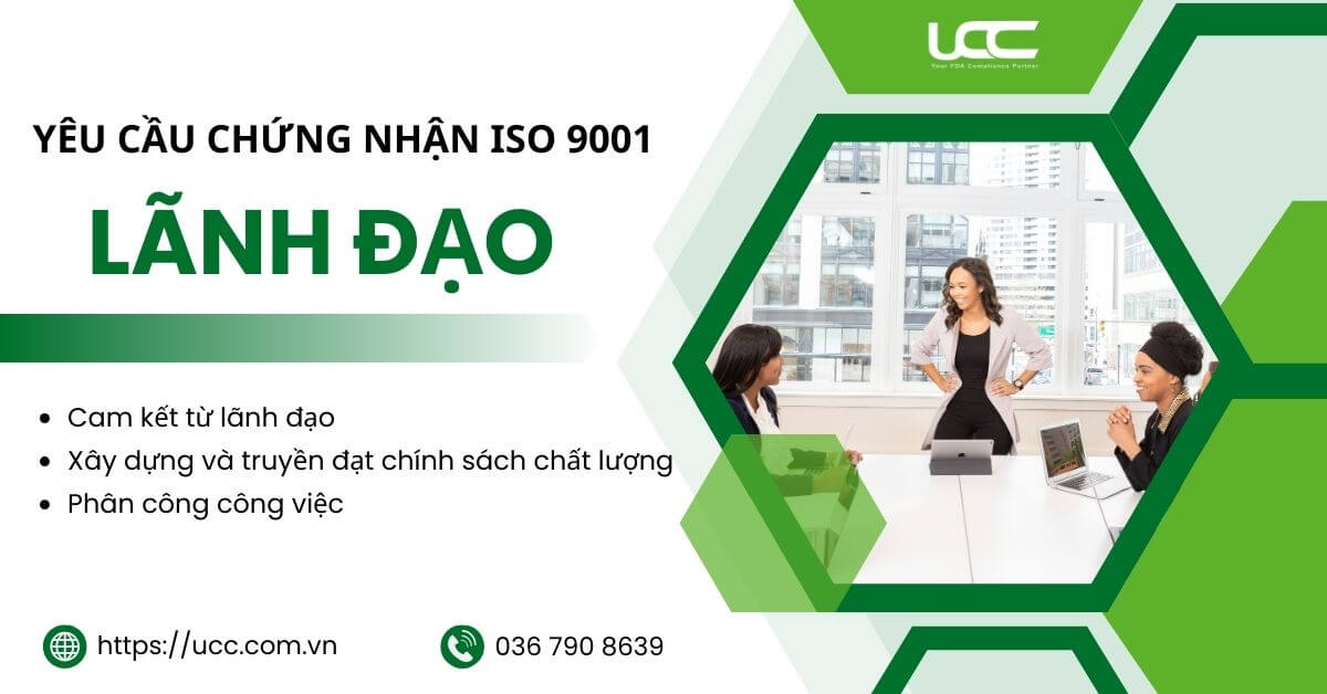 Yêu cầu của chứng nhận ISO 9001 về Lãnh đạo