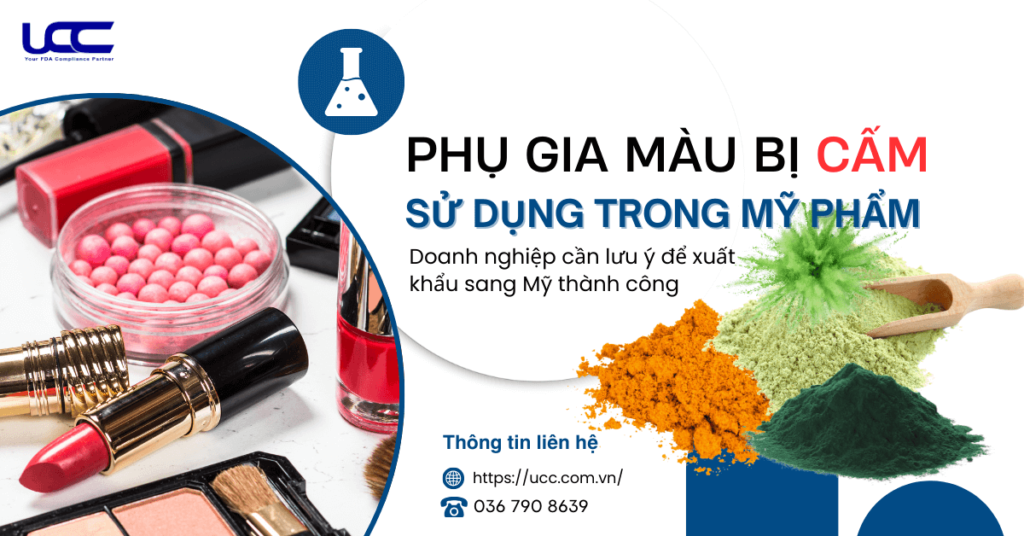 Phụ gia màu mỹ phẩm - Một số chất bị cấm sử dụng theo quy định của FDA