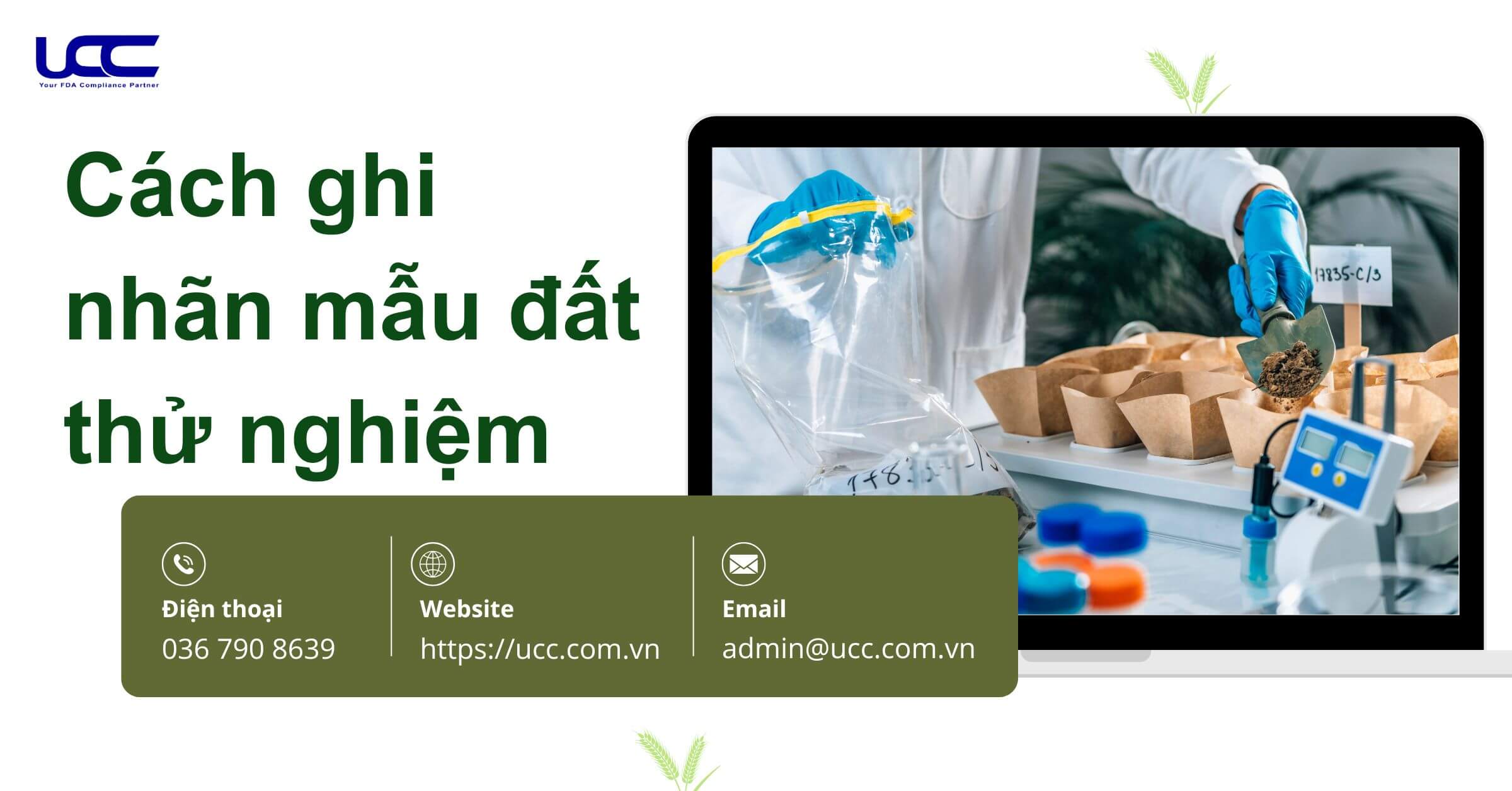 Cách ghi nhãn mẫu đất thử nghiệm