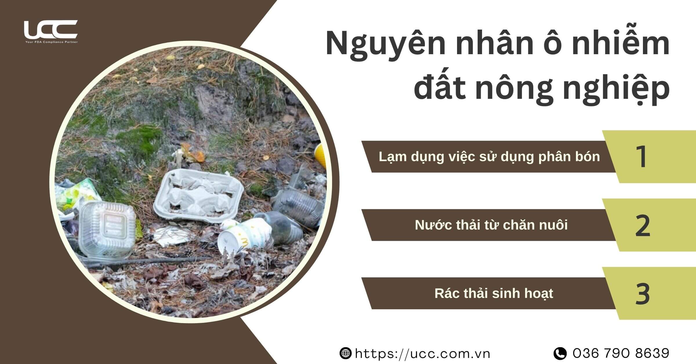 Nguyên nhân ô nhiễm đất nông nghiệp