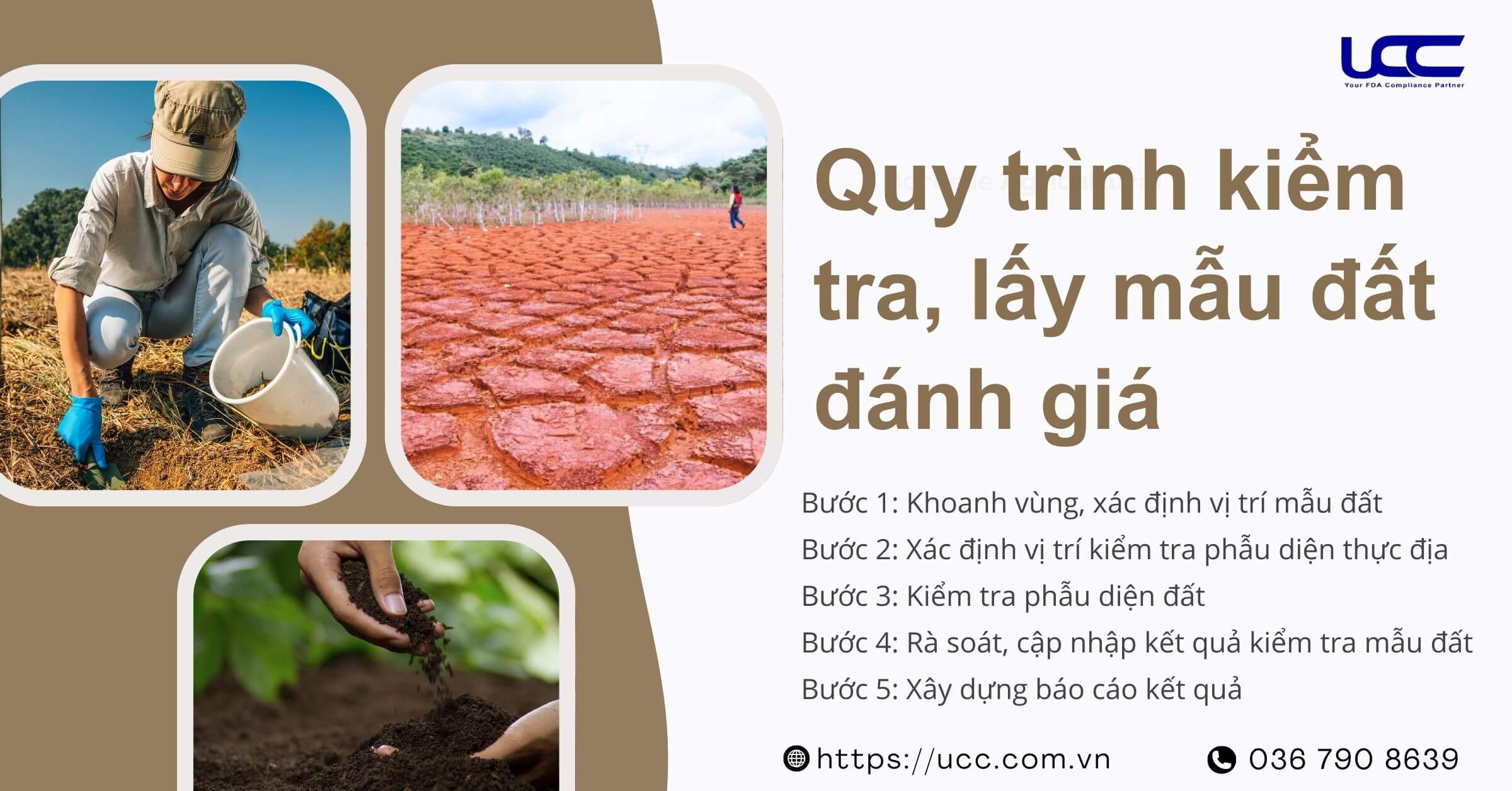 Quy trình kiểm tra, lấy mẫu đất đánh giá