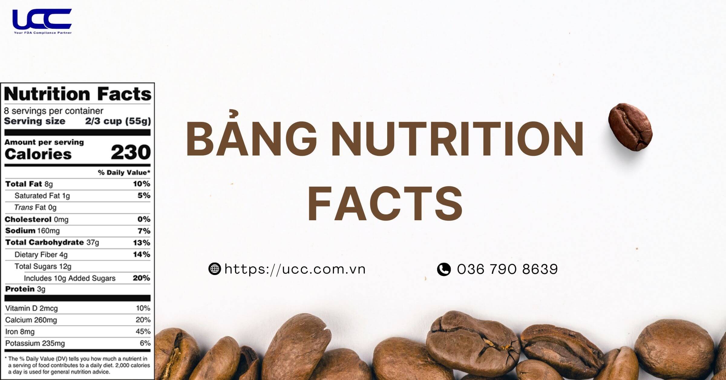 Bảng Nutrition Facts