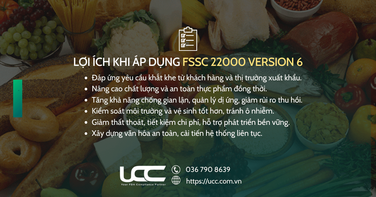 Lợi ích khi áp dụng FSSC 22000 Version 6