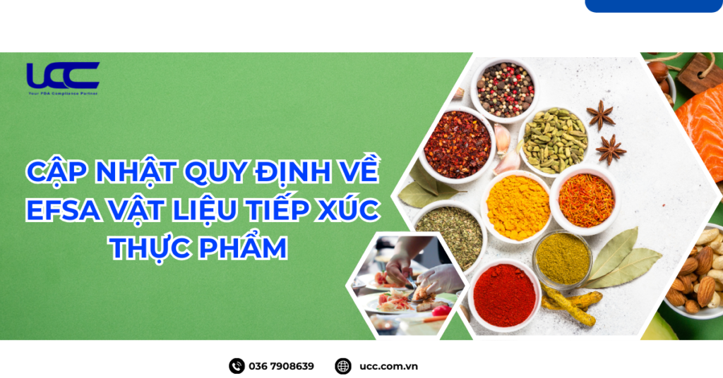 Cập nhật quy định về EFSA vật liệu tiếp xúc thực phẩm