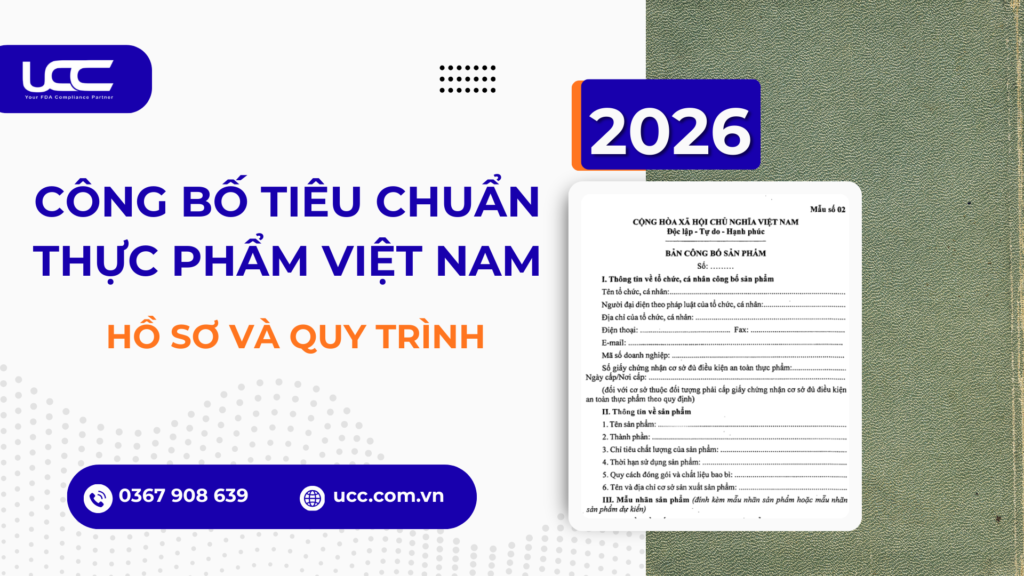 Công bố tiêu chuẩn thực phẩm Việt Nam