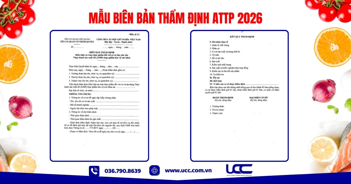 Mẫu biên bản thẩm định 2026