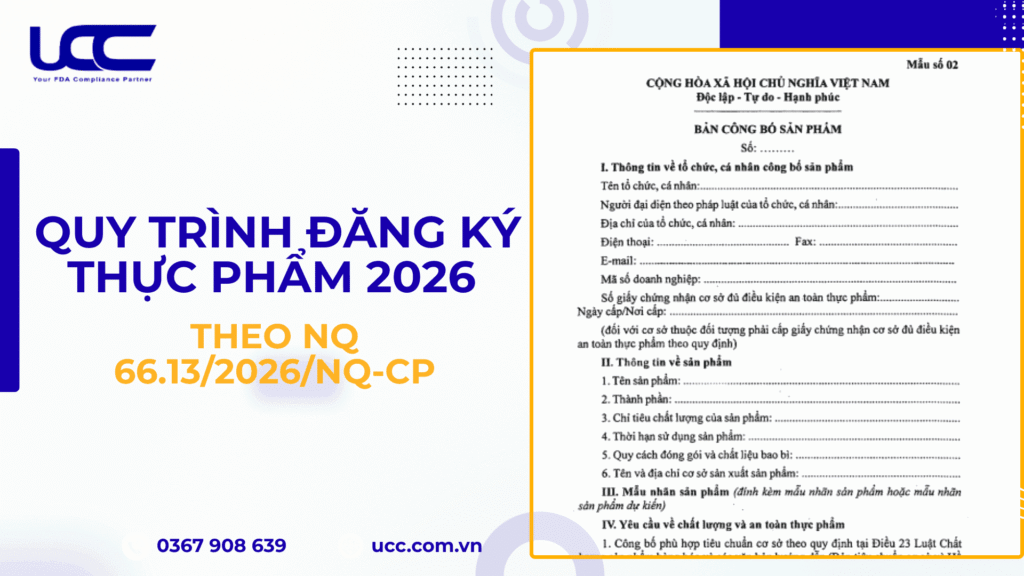 Quy trình đăng ký thực phẩm 2026