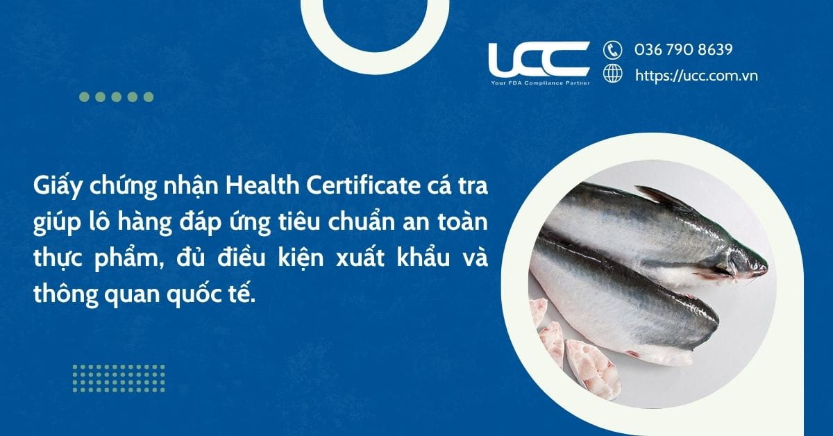 Chứng nhận Health Certificate cá tra